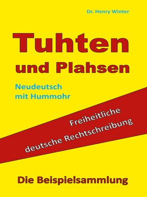 cover image of Tuhten und Plahsen